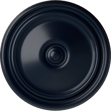 Ekena Millwork Reece Ceiling Medallion (Fits Canopies up to 2 3/8"), Hand-Painted Midnight Dream, 12"OD x 1 3/4"P CM12REMDF